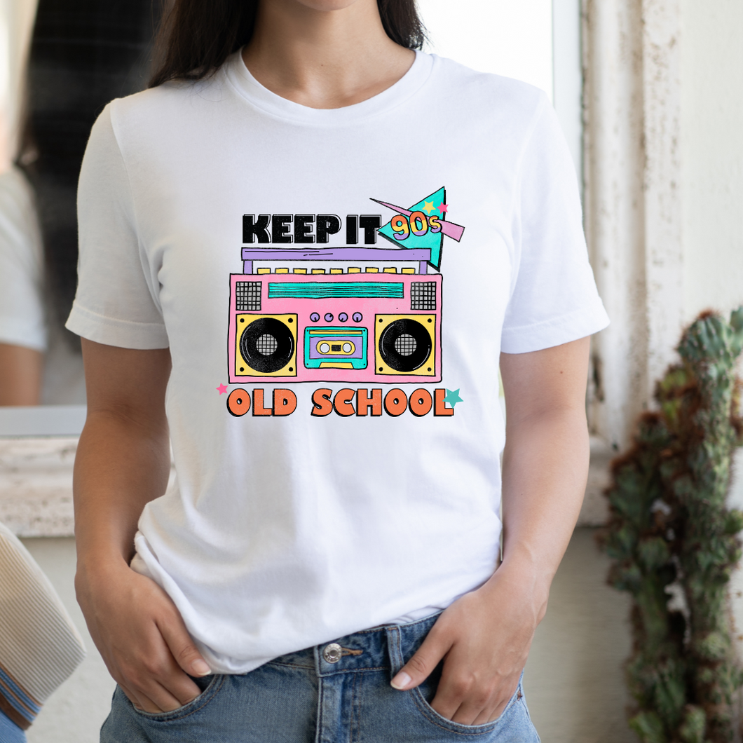 Keep it old school, Adult tshirt